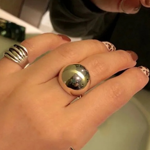 ⭐️ Retro 925 Sterling Silver Dome Ring - Picture 1 of 7
